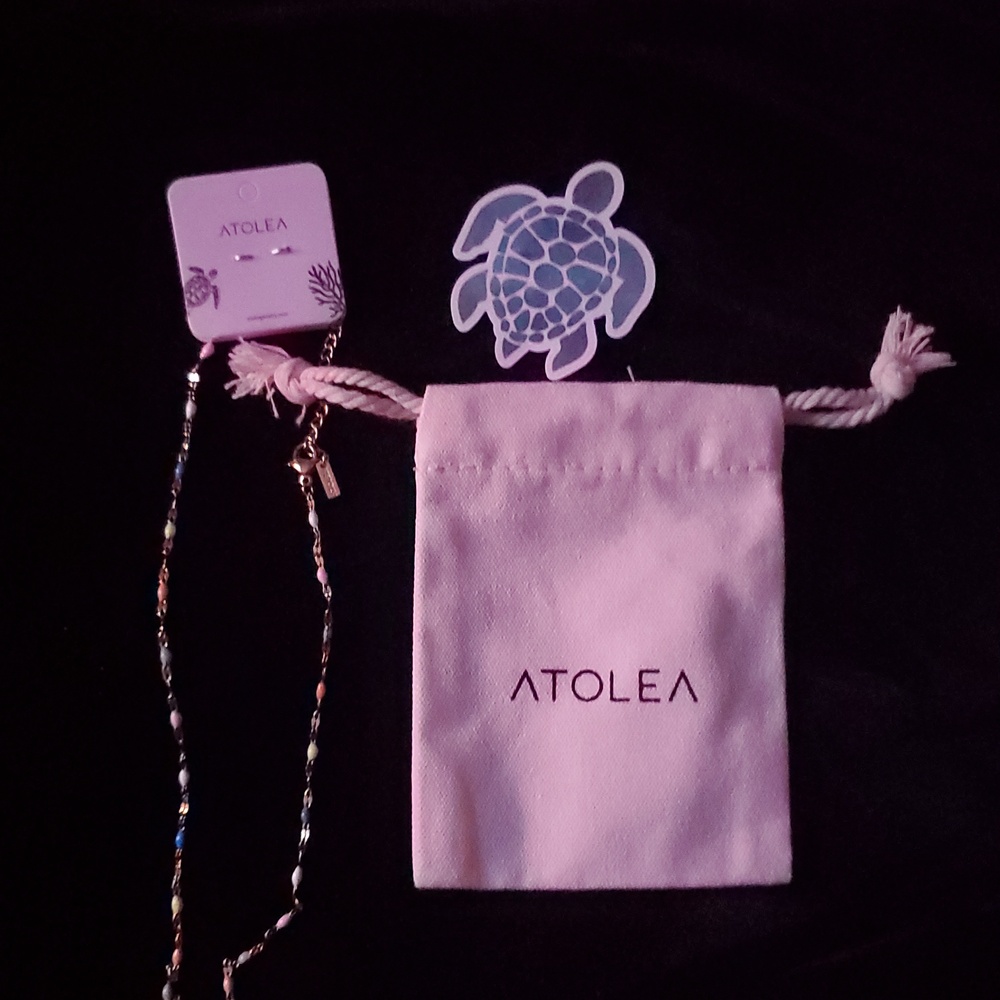 Atolea HAND PAINTED Necklace. No Tag. - Picture 5 of 6